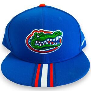 Florida Gators Snapback Hat Nike Flat Brim True Size Blue
